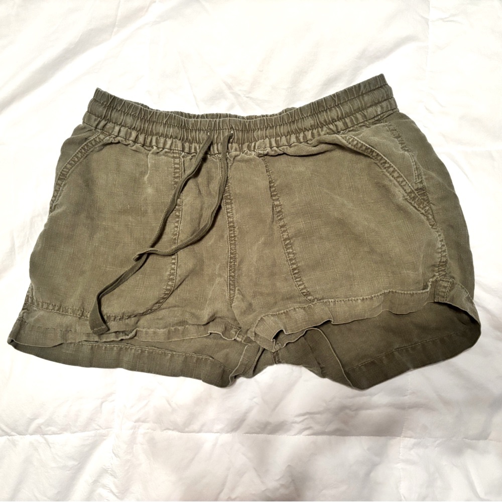 J. Crew Olive Green Drawstring Athletic Shorts